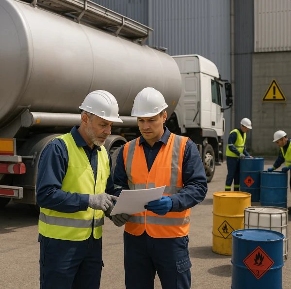 Beförderungspapiere werden besprochen