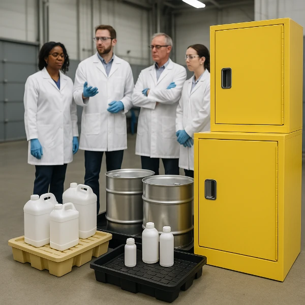 Unterweisung ueber die Lagerung von Gefahrstoffen